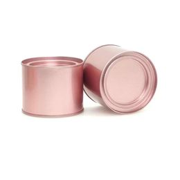 250 ml en aluminium peut étain café thé Pot baume à lèvres conteneur vide bougie pots métal crème Pot boîte RRA