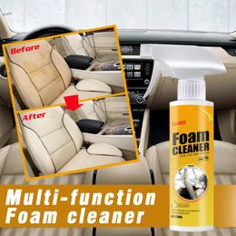 Limpiador de espuma en aerosol de 250ml, herramientas limpiadoras antienvejecimiento multiusos, espuma de limpieza Interior del hogar para limpieza de cuero Interior del coche