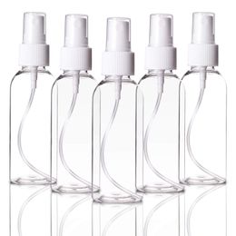 10-250 ml PET HDPE Vide Parfum Personnalisé Effacer Fine Brume Pulvérisation Bouteilles Rechargeable Pulvérisateur pour Cosmétique Peau Emballage