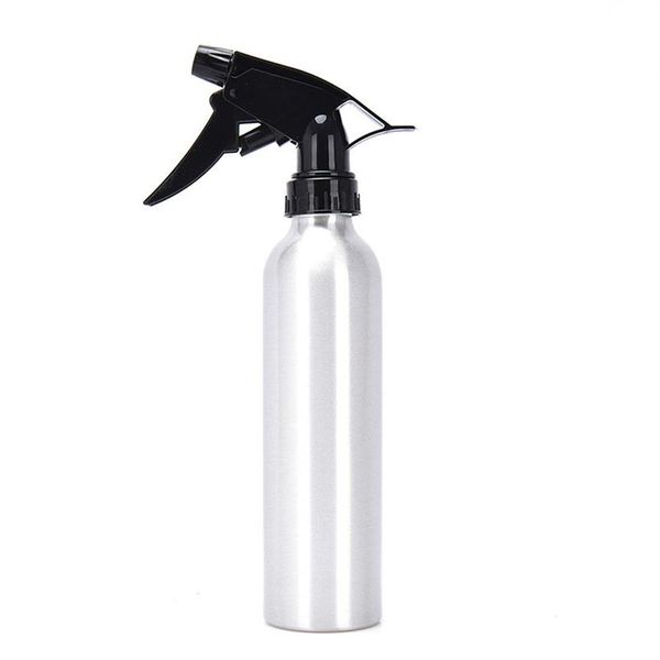 Botella pulverizadora de 250ML, botella de agua de aluminio de alta calidad, herramienta de peluquería con gatillo para salones de belleza, loción de maquillaje New2278