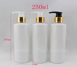 Bouteilles de lotion en plastique blanc vides de 250ml X 20, récipient à pompe à savon liquide pour soins personnels, pompe à lotion, conteneurs cosmétiques 8375506