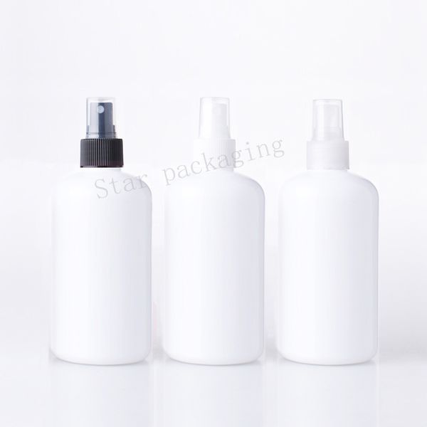 250ml x 20 bouteilles de pompe de pulvérisation en plastique d'emballage cosmétique vides en PET rond blanc, contenant de bouteille de parfum cosmétique 250cc