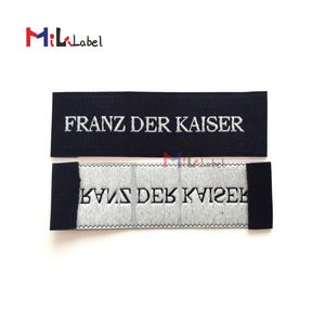 10x50 mm op maat geweven label kledingtags naaien in label