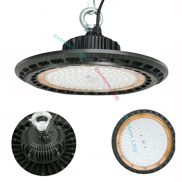 250W 100W UFO lumière LED haute baie LED projecteur IP65 minière Highbay lampe stree atelier luminaires