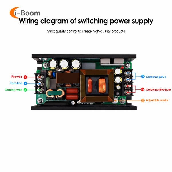 Module d'alimentation de commutation PFC AC-DC de 250W Module d'alimentation de tension isolée du module de commande industriel 90-264VAC 50 / 60Hz