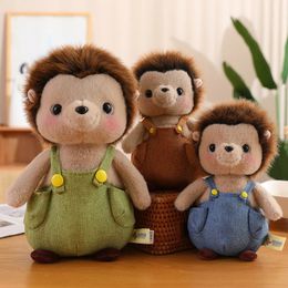 2535 cm encantador erizo de pie con ropa juguetes de peluche kawaii animales muñecas de peluche suave lindo juguete para niños bebé regalos de navidad 240113