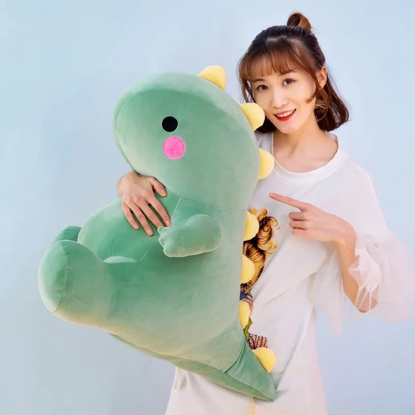 2550 cm Beau Dinosaur Toys Toys Super Soft Animal Animal en peluche Dino Dino Polls pour enfants Baby Hug Doll Sleep Pillow Home Decor 240407