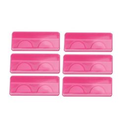 Étui à cils rose Portable réutilisable, boîte de rangement vide pour faux cils, boîte d'emballage en plastique Transparent 2550 pièces 7101204