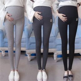 256 # Factory Special Aanbieding Koop Materiaal Legging Herfst Hoge Taille Belly Skinny Broek Kleding voor Zwangere Vrouwen Zwangerschap LJ201119