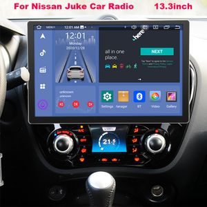 256g 13.3 pouces 2din stéréo Car DVD Radio pour Nissan Juke Android Auto Car Multimedia Player GPS Navigation Head Unit WiFi Carplay