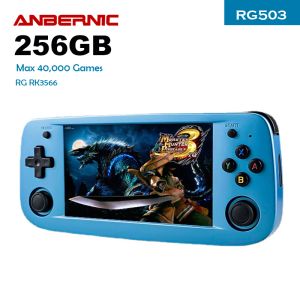 256G Anbernic RG503 Retro Handheld Game Console Video Player Linux System 4,95 inch Volledig weergave Scherm WiFi 1.8 GHz Max 40000 Games