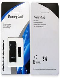 256 GB 128 GB 200 GB 64 GB 32 GB C10 TF Tarjeta de memoria flash Clase 10 Adaptador SD Paquete de blister al por menor Epacket DHL 4641668