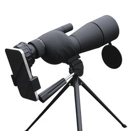 2575x60 HD Spotting Scope Téléculaire monoculaire puissant BAK4 PRISM IMÉPRÉPERS pour la cible de l'observation des oiseaux Camping 240408