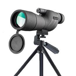2575x60 HD Zoom Spotting Scope Monoculaire krachtige telescoop Bak4-prisma voor buiten kamperen Vogels kijken Schieten met Tirpod 240312