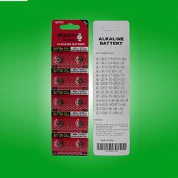 25Cards/Lot AG4 LR626 SR626 377A 1.5V Alkaline Button Cell Battery Watch Batterij 10 stcs per kaart