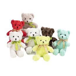 Ours en peluche de dessin animé de 25cm, jouets en peluche doux, poupées pour enfants, jouet de couchage et de jeu, décoration de la maison pour la fête de la saint-valentin