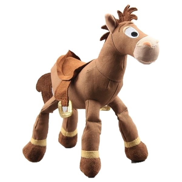 25 cm Historia de dibujos animados Animales de peluche Bullseye Lindo Pequeño Caballo Modelo Muñeca Cumpleaños Niña Bebé Niños Regalo para niños Juguetes de peluche 220707