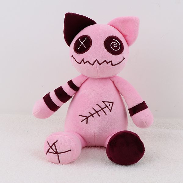 25CM dessin animé Zombie chat en peluche animaux en peluche poupée chat rose poupée enfants Playmate jouets