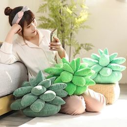 25 cm creatieve succulent planten pluchestuffed speelgoed zachte pop ingemaakte levensechte bloemen kussen stoel kussen voor meisjes kinderen cadeau