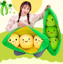 25 CM mignon pois pieuvre en peluche peluche plante poupée Kawaii pour enfants garçons filles cadeau oreiller jouet C0801x01