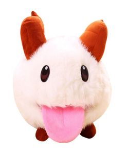 25 cm mignon Poro jouets en peluche Kawaii Anime Poro poupées animaux en peluche enfants jouet pour enfants enfant garçons filles bébé cadeaux Collection LA4512858235