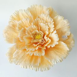 25 cm de hauteur coloré Chine matière plastique fleurs artificielles Faux fleurs Fête de mariage Accueil décoration de noël fleur en soie