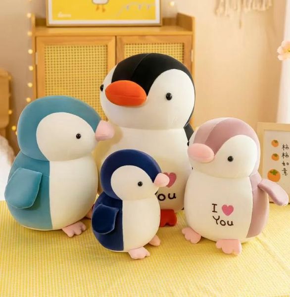 Muñeco de pingüino gordo de Animal marino de 25cm, juguete de peluche de algodón suave y bonito, almohada para dormir, muñecas para niños, regalo de cumpleaños 6969260