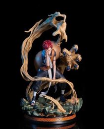 25cm Shipponies Gaara Sandstorm Battle Action Figure Decoration Home Statue Japan Anime Character Pictures Modèle Toys258P2083281