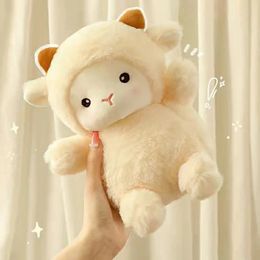 25CM Super mignon mouton en peluche poupées Kawaii lapin alpaga jouets en peluche doux oreiller animal anniversaire fête de mariage jeter jouets 240315