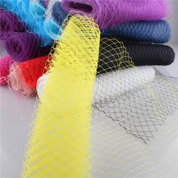 25 CM Breedte Sluier Hoed Vogelkooi Sluiers Netting Mesh Stof Voor Bruiloft Hoedenvak Trim Netting DIY Haaraccessoires