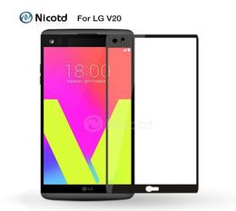 Protecteur d'écran à couverture complète colorée 25D, verre trempé pour LG V20, Film de protection antidéflagrant pour LG K109542543