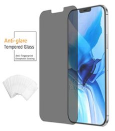 Protecteur d'écran de confidentialité à colle complète 25D, bouclier anti-espion, verre trempé antireflet, verre de protection pour IPhone 14 Pro Max 14Pro 13 9300834