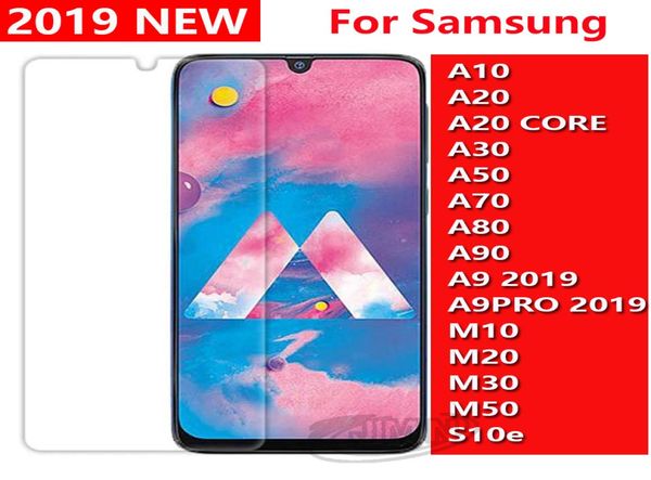 Protecteur d'écran de téléphone en verre trempé 25d, pour Samsung Galaxy A10 A20 CORE A30 A50 A70 A80 A90 A9 A9PRO 2019 M10 M20 M30 M50 S10e 3326544