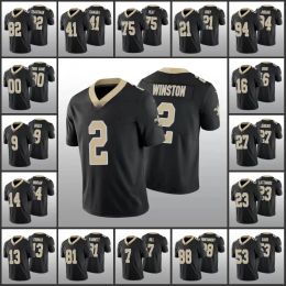 25F Jersey New Orleans''saints''men #9 Drew Brees 41 Ain Kamara 13 Michael Thomas''''dames Jeugd Custom Black Vapor Limited