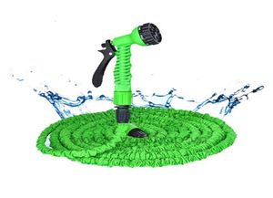 Manguera de jardín de 25ft150ft Magia Magia flexible Manguera de agua UE Manguera de plástico Tubo con pistola de pulverización para regar4273789