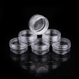 25g pots en plastique transparent fard à paupières vernis à ongles poudre pots cosmétiques bouteille de crème pot en plastique PET récipient cosmétique nu Vhchb