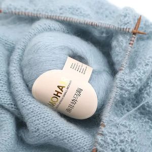 25G Mohair garen zachte warme baby wollen haakjes voor handbreien trui sjaal sjaals -diy materiaal benodigdheden 240428