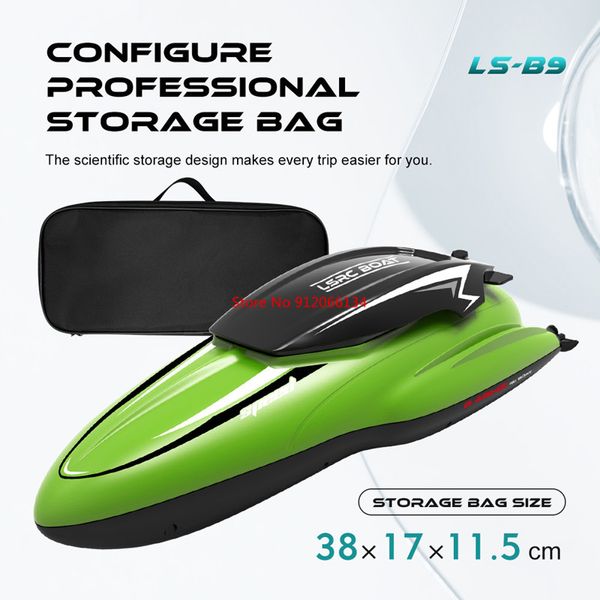 25 km / h Télécommande Boat Water Toy Rowing Airon Double propulseur électrique 100m Distance 30 minutes RC Boat Summer Toy Boy Cadeaux