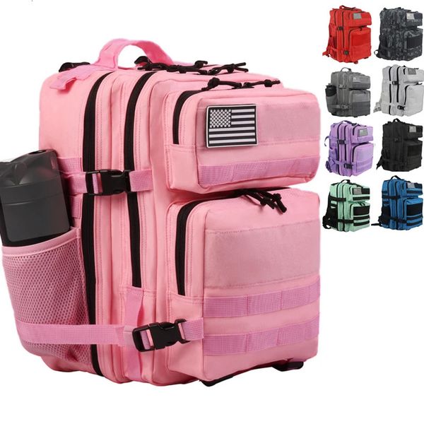 25L 45L Camping Randonnée Sac à dos Sac tactique Patches MOLLE VOYAGE 900D Men Femmes Mentes militaires Outdoor Ruckdack Pack 240425