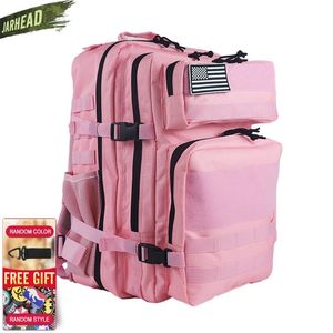 25L/45L Military Tactical Backpack Outdoor Training Gym Bag Hiking Camping Travel Rucksack Army 3D Trekking Molle Knapsack 220728