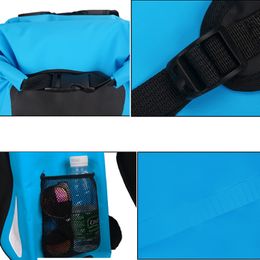 25L Drifting Sac imperméable sac à sec réfléchi à extérieur PVC Rolltop Kayak Backpack pour la randonnée de la pêche sportive de voyage