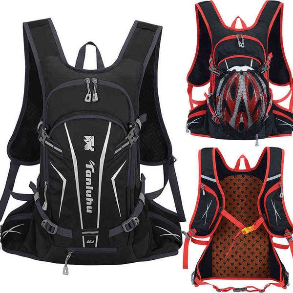 25L Sport En Plein Air Cyclisme Courir Sac À Eau Casque De Stockage Hydratation Sac À Dos UltraLéger Randonnée Vélo Équitation Pack Vessie Sac À Dos G220308