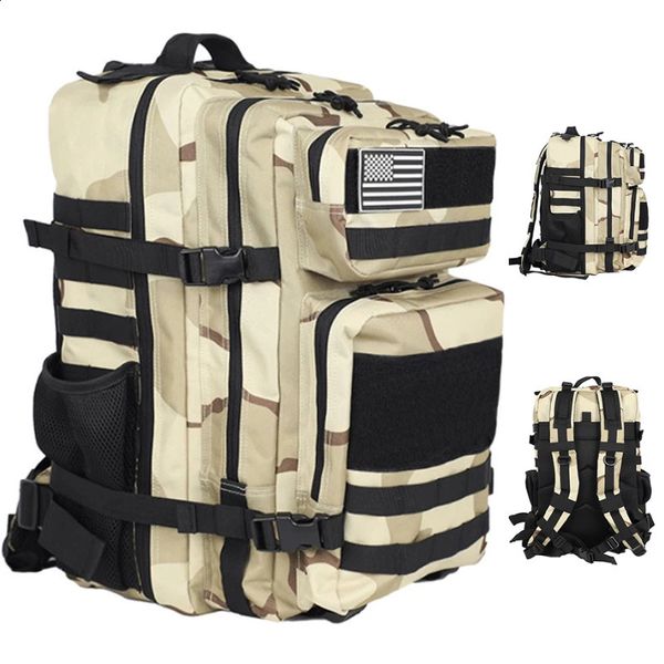 25L45L militaire tactique sac à dos entraînement en plein air sac de sport randonnée Camping voyage sac à dos armée 3D Trekking Molle sac à dos 240202