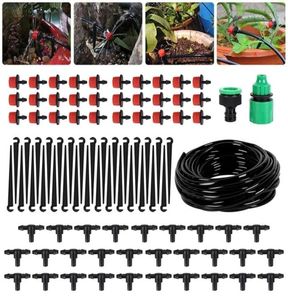 25m Système d'irrigation DRIP Drip Tapis à arrosage automatique Micro Drip Arrosage Kits avec des dégouttières réglables pour le paysage du jardin T2004827965