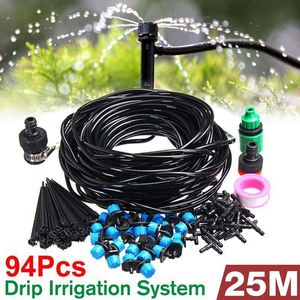 Système d'irrigation automatique efficace de 25 m, système d'irrigation de jardin, kits d'arrosage automatique avec goutteur réglable 210610