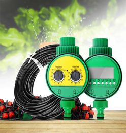 25m Micro Drip Irrigation System Plante Automatic Spray Spray Arrosage Kits Garden Garden Sprinkler Dripper XJ Y200102491179