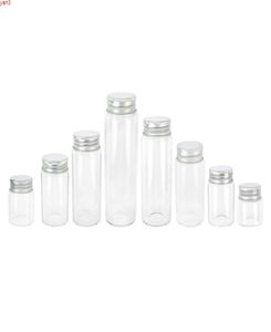 25 ml 30 ml 40 ml 50 ml 60 ml 70 ml 80 ml 90 ml glazen fles met zilveren schroef aluminium dop Spice voedselcontainer potten flesjes DIY 24pcshigh 4955121