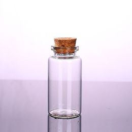 25ml 30x60x17mm Cork Stopper Glasfles Fials Jars met Cork Wishing Fles Bruiloft Gunst