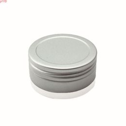 Frasco de muestra de vela cosmética de 25 ml Caja de embalaje de aluminio vacía Recipientes para el cuidado de la piel recargables con tapa de rosca de ventana Lata 50pcsgoods