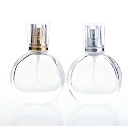 Botellas de spray de perfume de vidrio de 25 ml Envases cosméticos portátiles con atomizador Botella vacía transparente Botella de viaje recargable SN520